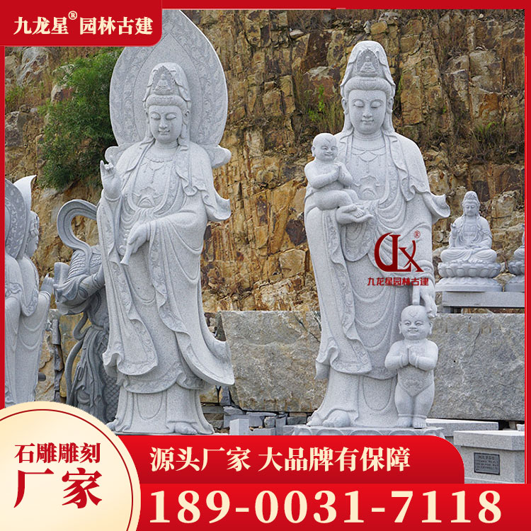 石雕觀(guān)音像圖片